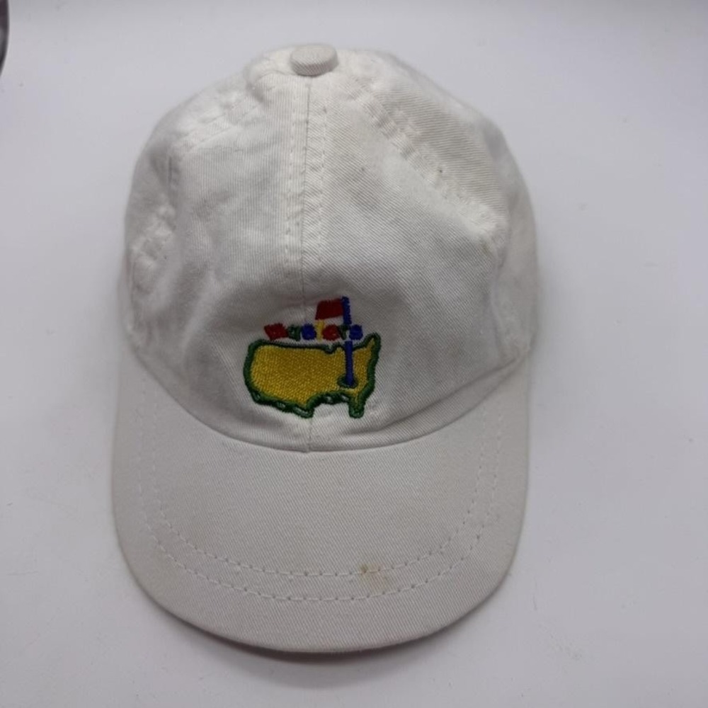 Masters Tournament Hat‎ Cap Strap Back White Golf Augusta National Mens USA Flag